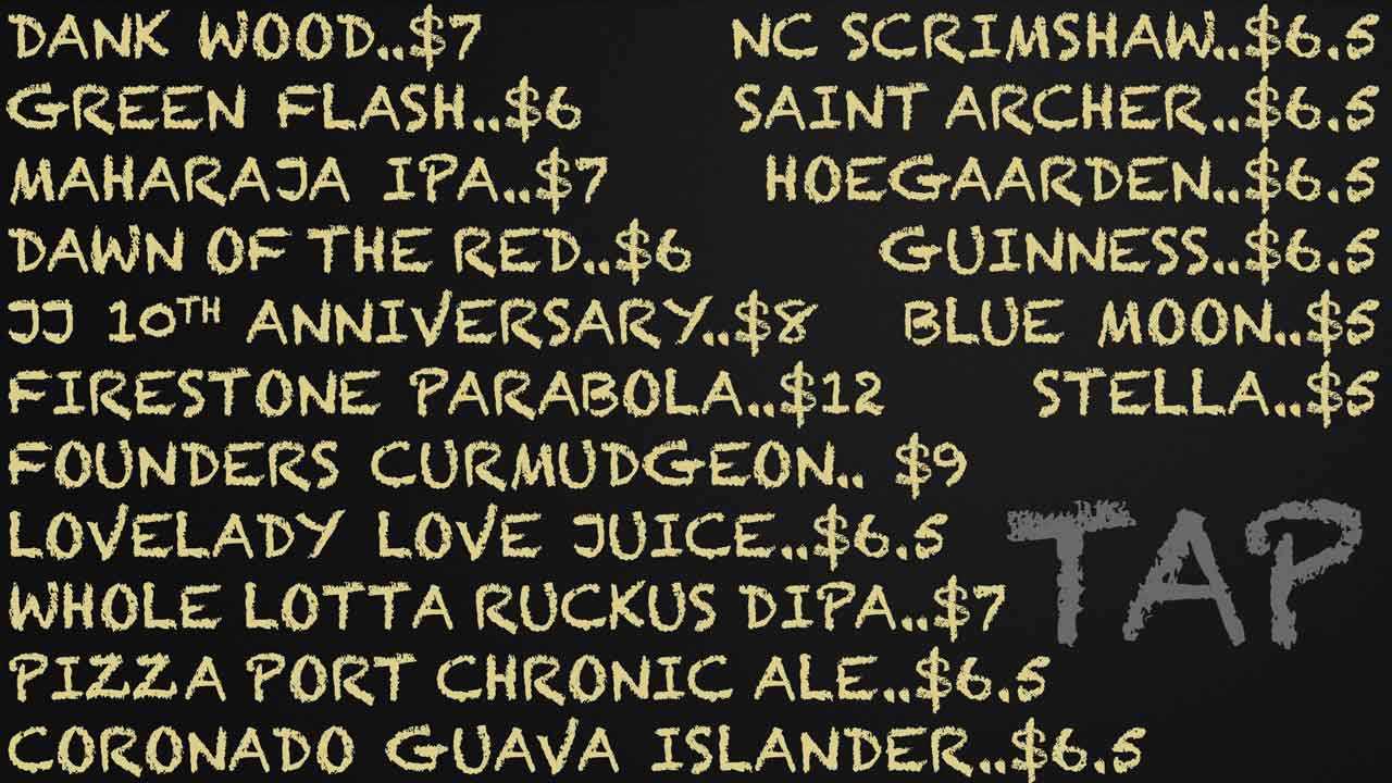 Enjoy these draught beers and more at FireSide Restaurant & Tavern, Las Vegas, NV 89183 
							BELGIAN CHOC STOUT..$6.5
							LA FOLIE..$6
							KELLERWEIS..$5
							DOUBLE JACK..$7
							WALDO..$6
							HOPPY LAGER..$5
							STELLA..$5
							COCOA MOLE..$6
							RED HYDRANT..$5
							OLD JACKALOPE..$5
							PILS..$5
							FRESH SQUEEZED IPA..$5.5
							SPRING REIGN..$6
							DAWN OF THE RED..$6
							GUINNESS....$6
							CZECHVAR DARK CHERRY..$5
							THE SUSPECT..$5